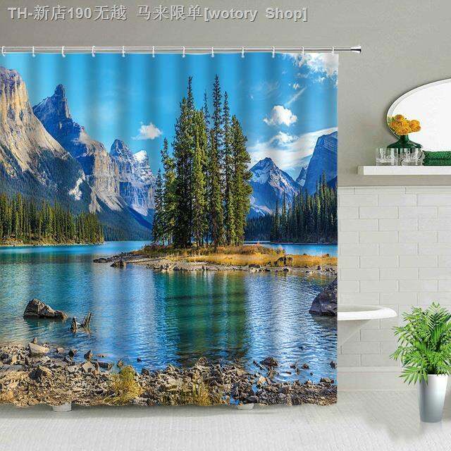 cw-scenery-theme-shower-curtains-japan-mount-landscape-curtain-set