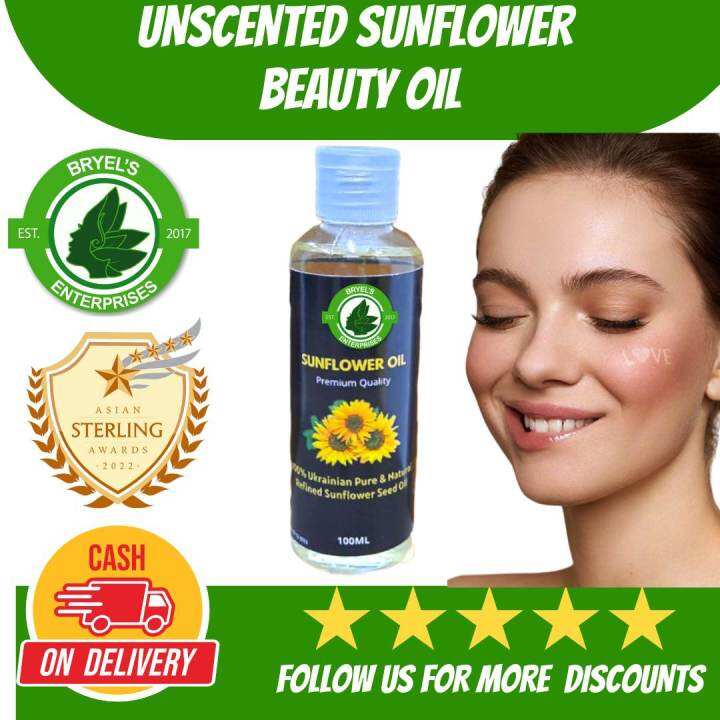BRYEL'S CARE SUNFLOWER OIL FOR SKIN, FACE , BODY MASSAGE OIL, UNSCENTED