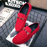 รองเท้าไม่มีส้นรองเท้าผู้ชาย Men Loafers Casual shoes Formal shoes Size 39-46