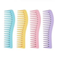 Plastic Electroplating Hairdressing Comb Scalp Massage Hair Brush Large Wide Tooth Comb Haircut Tool Salon Barber Combs