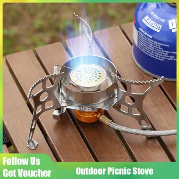 Camping Stove Portable Outdoor Stove Burner Gas Burner Mini Windproof Camp  Stove for Garden Bbq Tourism Supplies Cooking