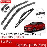 สำหรับ Fiat Tipo 356 2015-2019 26 "16" 10 "ด้านหน้าด้านหลังใบปัดน้ำฝนแปรงอุปกรณ์ตัด2015 2016 2017 2018 2019