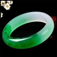 Genuine Natural White Green Jade Bangle Bracelet Charm Jewellery Fashion Accessories Hand-Carved Amulet Gifts for Women Her Men