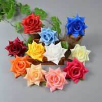 50Pcs 13CM Artificial Flowers Silk Roses For Home Wedding Decoration Diy Bridal Accessories Clearance Gift Box Festival Supplies