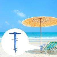 ร่มชายหาดแบบปรับได้ที่ยึดทรายแบบพกพา Parasol Ground Umbrella Fastener Wind Resistant Safe Stand Umbrella For The Beach