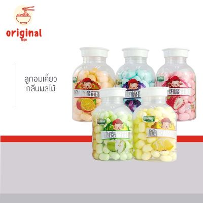 ลูกอม แบบกระปุก ทอฟฟี่ ลูกอม ผลไม้ ขนมทานเล่น หวาน อร่อย 100 g ตรา HENG SEN YUAN