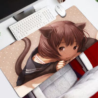 Japan Anime Cute Girl Gaming Mousepad Mat Gamers Xxl Big Mouse Pad Gamer Mice Keyboards Pc Office Mousepad Deskmats Locking Edge