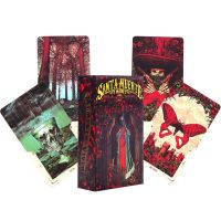 【LZ】 Hot sales Santa Muerte Tarot Oracle Tarot Card Fate Divination Prophecy Card Family Party Game Tarot 78 Card Deck PDF Guide