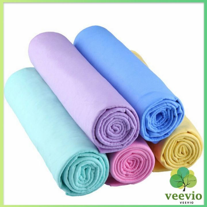 veevio-ผ้าชามัวร์-ผ้าเช็ดรถ-ผ้าอเนกประสงค์ดูดซับน้ำได้ดี-multipurpose-towel-มีสินค้าพร้อมส่ง