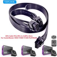 PCIe 6 + 2Pin GPU สาย8Pin คู่8Pin 60 + 20ซม.18AWG สำหรับ Cooler Master V850 V1000 V1300 PLATINUM Full-Modular Power Supply