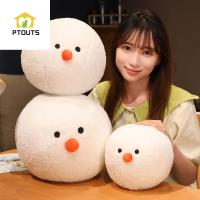 PTOUTS ตุ๊กตาของขวัญสำหรับเด็กตุ๊กตาการ์ตูนน่ารัก Plushie ของเล่นนุ่มตุ๊กตาหนานุ่มสโนว์บอล Boneka Mainan สโนว์บอลจี้ตุ๊กตาตุ๊กตาผ้ากำมะหยี่ก้อนหิมะ