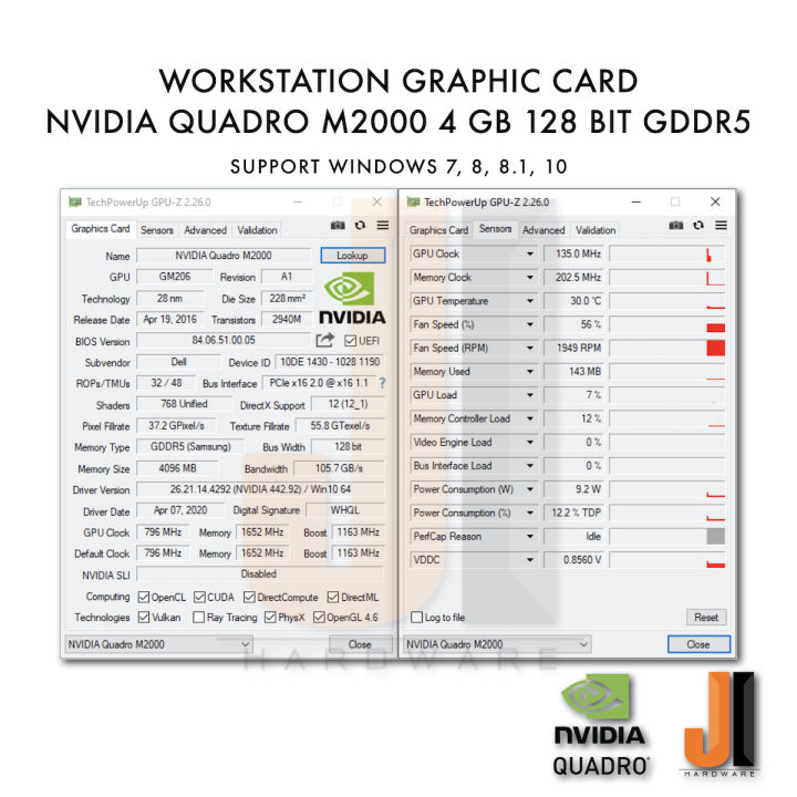 nvidia-quadro-m2000-4gb-128-bit-gddr5-มือสอง