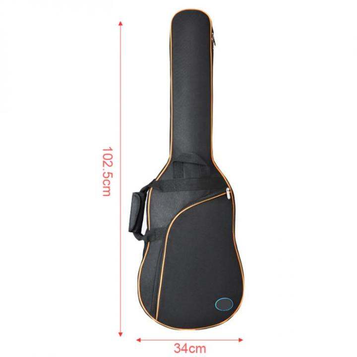 Oxford Fabric Electric Guitar Case Colorful Edge Gig Bag Double Straps Pad 8mm Cotton Thickening Soft Cover