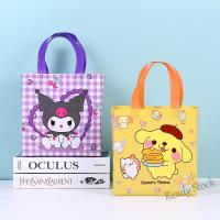 【Ready Stock】 ✈◕▪ C23 Sanrio hand Gift bag Tuition Bag with Handles Waterproof lunch box Children cartoon Non woven fabric Shoulder Shopping Bags