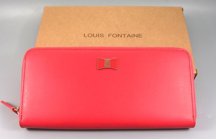 กระเป๋าสตางค์-louis-fontaine-สีปูน-ใหม่-แท้