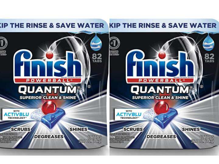Twin Value Pack 2 x Finish Dishwasher Detergent Powerball Ultimate Clean & Shine Dishwashing