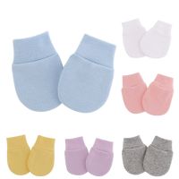 3Pairs Gloves Baby Cotton Protect Scratch Skin Anti-Grabbing Gloves Boys Girls Mittens Newborn Baby Soft Comfortable 0-6 Months