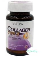 VISTRA Collagen Type II (UC-II) วิสตร้า คอลลาเจน Type 2 บำรุงข้อ ข้อเสื่อม วิสทร้า คอลลาเจน ไทพ์ทู ขนาด 30 เม็ด