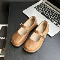 Mary Jane Shoes Vintage Low-Cut 2023 New One Strap Grandma Shoes Womens Fashion Soft Bottom Peas Shoes