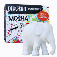 Elephant Parade DIY Mosha 10cm สินค้า DIY เซ็ทของขวัญโพลี่เรซิ่น 3D สำหรับเด็ก