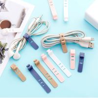 Cable Organizer Silicone Wire Binding Data Cable Tie Management Bobbin Winder Marker Holder Tape Lead Straps Trig Rain