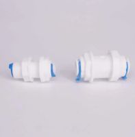 Fit for 1/4" 3/8" OD Tube  Bulkhead Thread 3/8" 1/2" BSP With Nut Connector Fitting Aquarium Reverse Osmosis RO Water dispenser