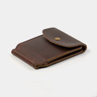 Handmade Genuine Leather Money Clip for Men Slim with Metal clips Money Holder Vintage Mens Wallet Clip