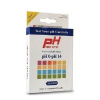 แถบทดสอบ0-14 HH 100ct A8285ความไวสูงกระดาษตรวจสอบค่า PH ความแม่นยำสูงชุดทดสอบน้ำตู้ปลาสระว่ายน้ำสปาน้ำประปาอย่างดี