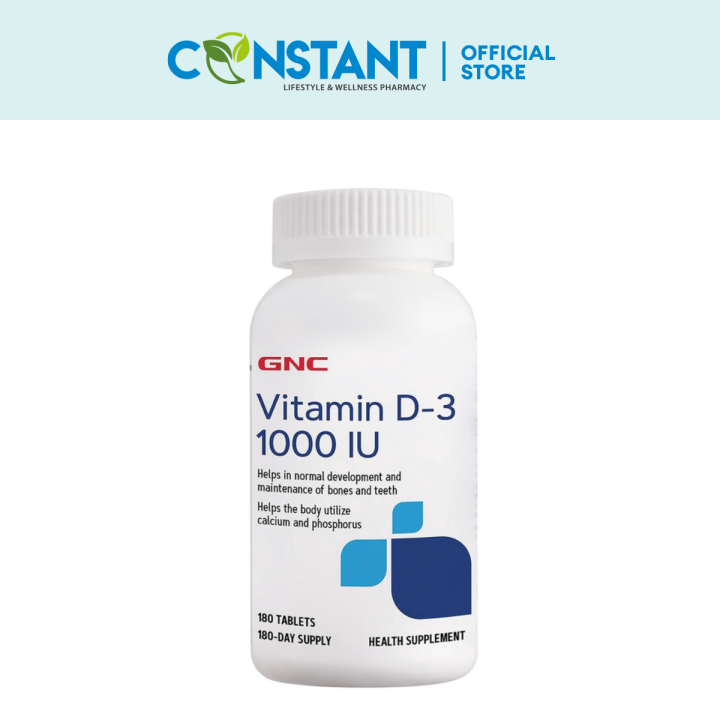 GNC VITAMIN D3 1000IU 180'S Lazada