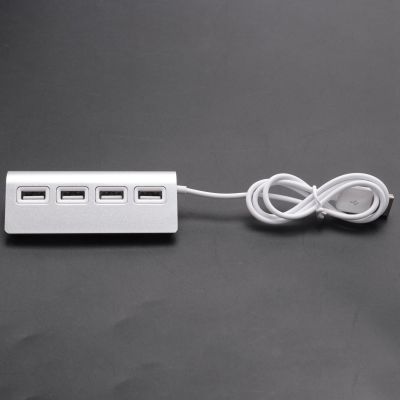 ”【；【-= USB HUB, Premium 4 Port Aluminum USB Hub With 11 Inch Shielded Cable For Imac, Macbooks, Pcs And Laptops