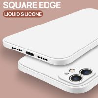 New Luxury Classic Square Edge Soft Liquid Silicone Case For iPhone 11 12 13 14 Pro XS Max X XR 6 7 8 Plus SE Shockproof Cover