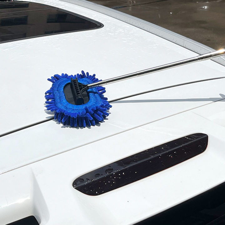 เครื่องมืออเนกประสงค์ทำความสะอาดกระจกหน้ารถและขจัดสิ่งสกปรกที่ใช้งานได้ง่ายไมโครไฟเบอร์แปรงทำความสะอาดหน้าต่างแบบ2-in-1แบบอุปกรณ์ทำความสะอาดหน้าต่างยืดหยุ่นแปรงทำความสะอาดหน้าต่างสำหรับรถยนต์และใช้ในบ