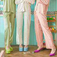 with.it.store  - PTW1109 กางเกงขายาวกลาส glass long pants