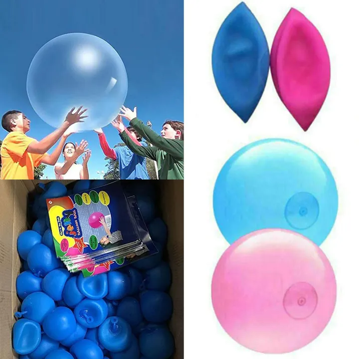Children Outdoor Wubble Bubble Ball Soft Air Water Bubble Bouncy Water
