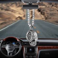 [Toy City] เครื่องประดับจี้รถยนต์ Ghost Skull Head Styling Auto Interior กระจกมองหลังตกแต่ง Dangle Trim อุปกรณ์เสริม