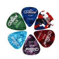 100pcs Alice Cellouid Guitar Pick Standard Shape Plectrums 0.46/0.71/0.81/0.96/1.2/1.5MM Mixed Colour Guitar Parts