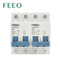 FEEO 2P 2P 63A AC Dual power Manually Transfer Switch MTS Interlock Circuit Breaker MCB