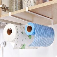 Kitchen Tissue Toilet Paper Holder Hanging Bathroom Roll Paper Holder Towel Rack Stand Organizer Kitchen Cabinet Door Hook