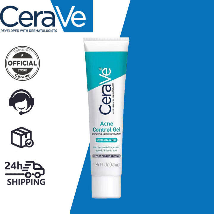 Cerave Acne Control Gel 40ml Acne Face Moisturiser Reduce Pores And