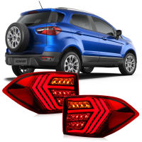 LEDสีแดงด้านหลังไฟท้ายสำหรับFord EcoSport 2013 2014 2015 2016 2017 2018 2019 หยุดเบรกโคมไฟแบบไดนามิกไฟเลี้ยว