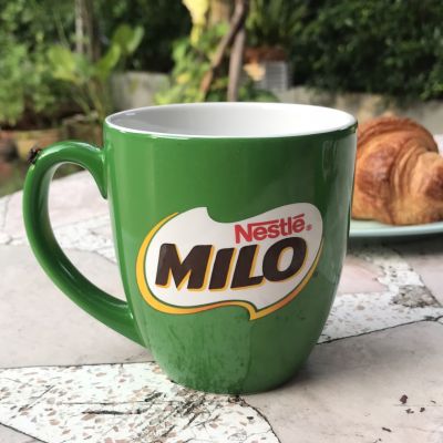 แก้วกาแฟ แก้วมัค แก้วน้ำ ถ้วยกาแฟ-ไมโล (ราคาใบละ) นำเข้าไมโครเวฟได้ ขนาดแก้วสูง 9cm/กว้าง 8.5cm พร้อมส่ง