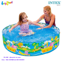 Intex สระขอบตั้งการ์ตูนลายฮิปโปพายเรือและผองเพื่อนบนเรืออลเวง 1.22x0.25 ม. รุ่น 58474