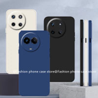 เคสโทรศัพท์ Realme11 4G 5G เคส Phone Case Realme C51 Realme 11 NFC อัพเกรดใหม่ขอบตรงปลอกผิวด้านซิลิโคนของเหลวสีทึบฝาครอบแบบนิ่ม2023