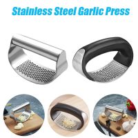 Stainless Steel Garlic Press Kitchen Gralic Crusher Slicer Handheld Gralic Press Kitchen Ginger Garlic Tools Home Press Squeezer