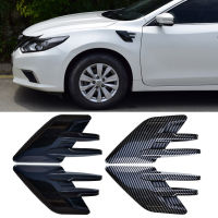 2Pcs รถจัดแต่งทรงผม3D Shark Gill รถด้านข้าง Fake Vent สติกเกอร์รถภายนอก Air Intake Flow ด้านข้าง Fender Vent Wing ฝาครอบ Trim Tuning