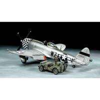 1/48 P-47 Bubble top &amp; 4x4 Jeep + Figs, Tamiya # 25214