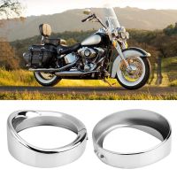 7 นิ้ว Touring Softail Visor ไฟหน้าไฟหน้า Light Trim Beauty Ring