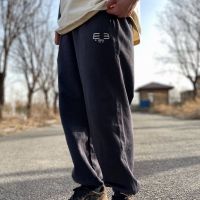 JKLC BALEN * A original version of fashion brand Paris B double B embroidery ankle-tied sweatpants men and womens loose ankle-length pants