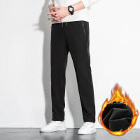 2021 New Autumn Winter Men Fleece Outdoor Pants Warm Joggers Fitness Sports Trousers Casual Fashion Hiking Plus Size Pants Men