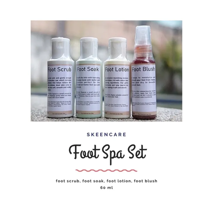 Best FOOT SPA SET (Soak Scrub Lotion Blush) Lazada PH